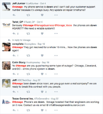 Twitter Feed - Vonage Down